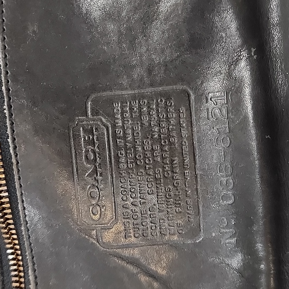 Vintage Coach Crossbody Hand Bag Elegant Black Leather Shoulder Bag - Picture 6 of 13